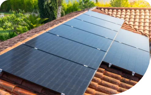 sollar pannels on roof